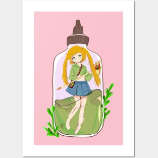 fairy in a bottle Posters and Art